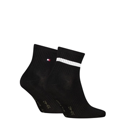 Pack 2 Pares Calcetines Tommy Hilfiger Negro 701241827 004 - Imagen 2