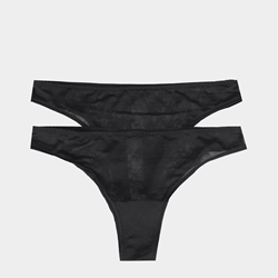 Pack 2 tangas EMPORIO ARMANI EW000402 AF19030 MC005 Black/black - Imagen 1