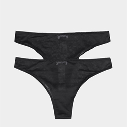 Pack 2 tangas EMPORIO ARMANI EW000402 AF19030 MC005 Black/black - Imagen 2