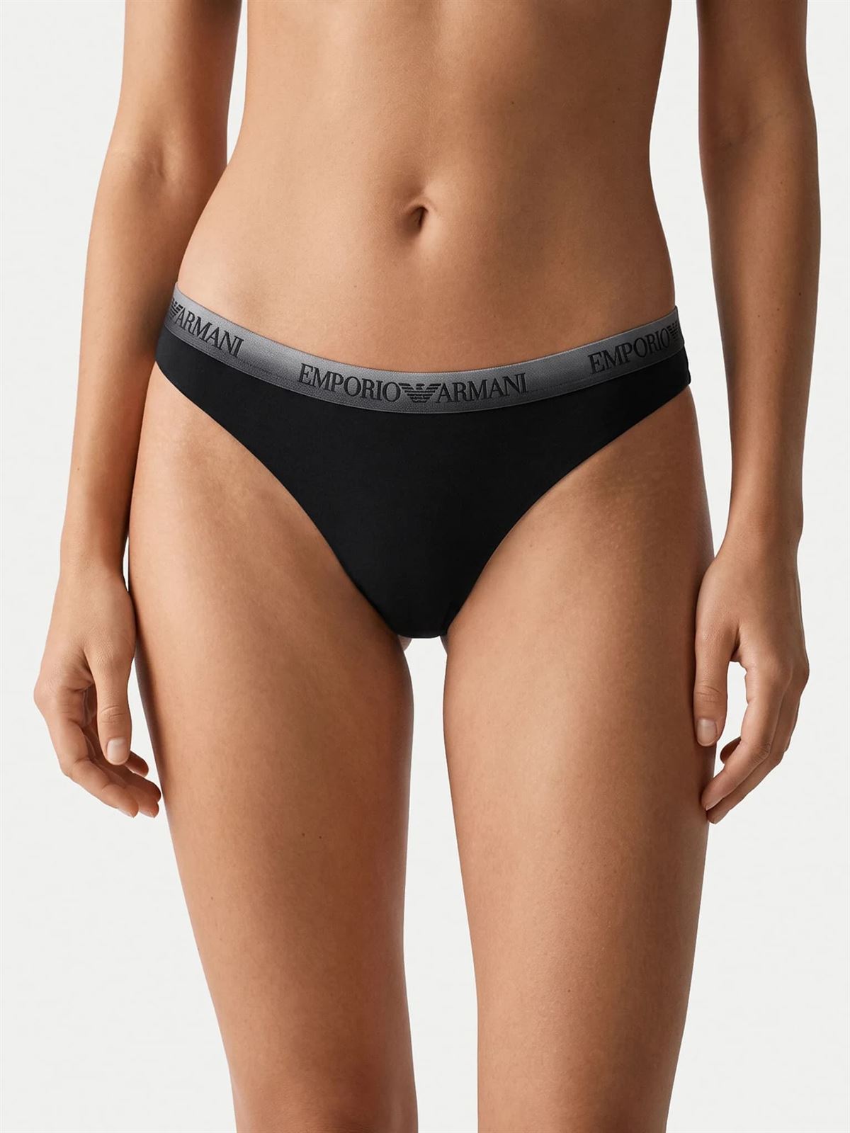 Pack 2 tangas EMPORIO ARMANI EW000402 AF25572 UC001 NEGRO - Imagen 2