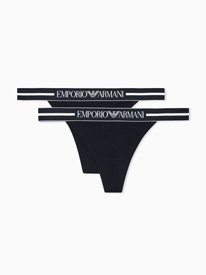 Pack 2 tangas Emporio Armani EW000405 AF19023 MB060 Ink Blue/ink blue - Imagen 1
