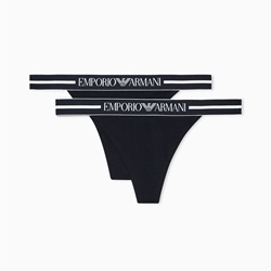 Pack 2 tangas Emporio Armani EW000405 AF19023 MC005 black/black - Imagen 1