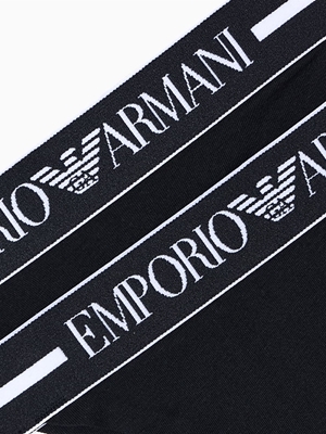 Pack 2 tangas Emporio Armani EW000405 AF19023 MC005 black/black - Imagen 2