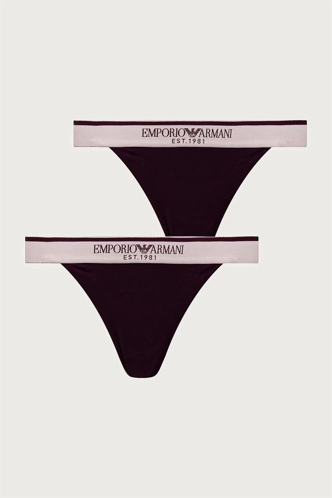 Pack 2 tangas Emporio Armani EW000405 AF27298 UA240 velvet violet - Imagen 1