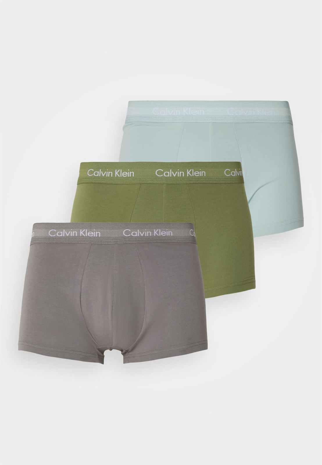 Pack 3 boxer Calvin Klein 0000U2664G H5M olv branch, charcoal gry, gry mist - Imagen 1