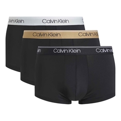 Pack 3 boxer Calvin Klein 000NB2569A GF0 black,tiger eye, lunar rocks - Imagen 1