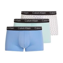 Pack 3 boxer Calvin Klein 000NB2569A VTG glacier, pl monogram, ster blue - Imagen 1
