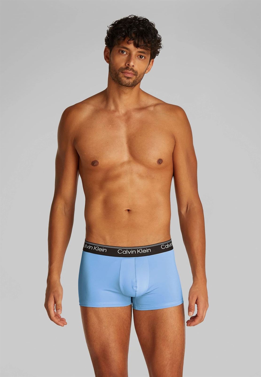 Pack 3 boxer Calvin Klein 000NB2569A VTG glacier, pl monogram, ster blue - Imagen 2