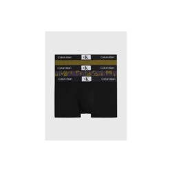 Pack 3 bóxer Calvin Klein 000NB3528E I14 olv branch,bl, ripple floral - Imagen 1