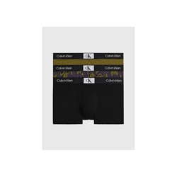 Pack 3 bóxer Calvin Klein 000NB3528E I14 olv branch,bl, ripple floral - Imagen 1