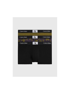 Pack 3 bóxer Calvin Klein 000NB3528E I14 olv branch,bl, ripple floral - Imagen 1