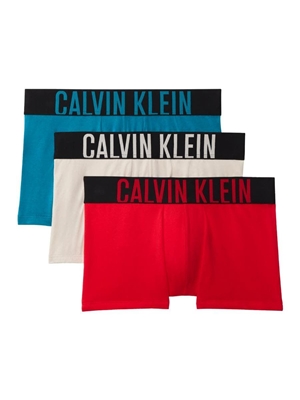 Pack 3 boxer CALVIN KLEIN 000NB3608A ICM OATMEAL/AGED REDWOOD/BRIGHT TURQUOISE - Imagen 1