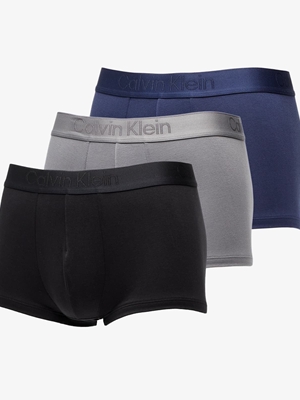 Pack 3 boxer Calvin Klein 000NB3651A FZ7 black/ blue shadow/ grey sky - Imagen 1