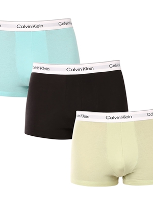 Pack 3 boxer Calvin Klein LV00N84392 VQX BLACK/BLUE/ LEAFY FUN - Imagen 1