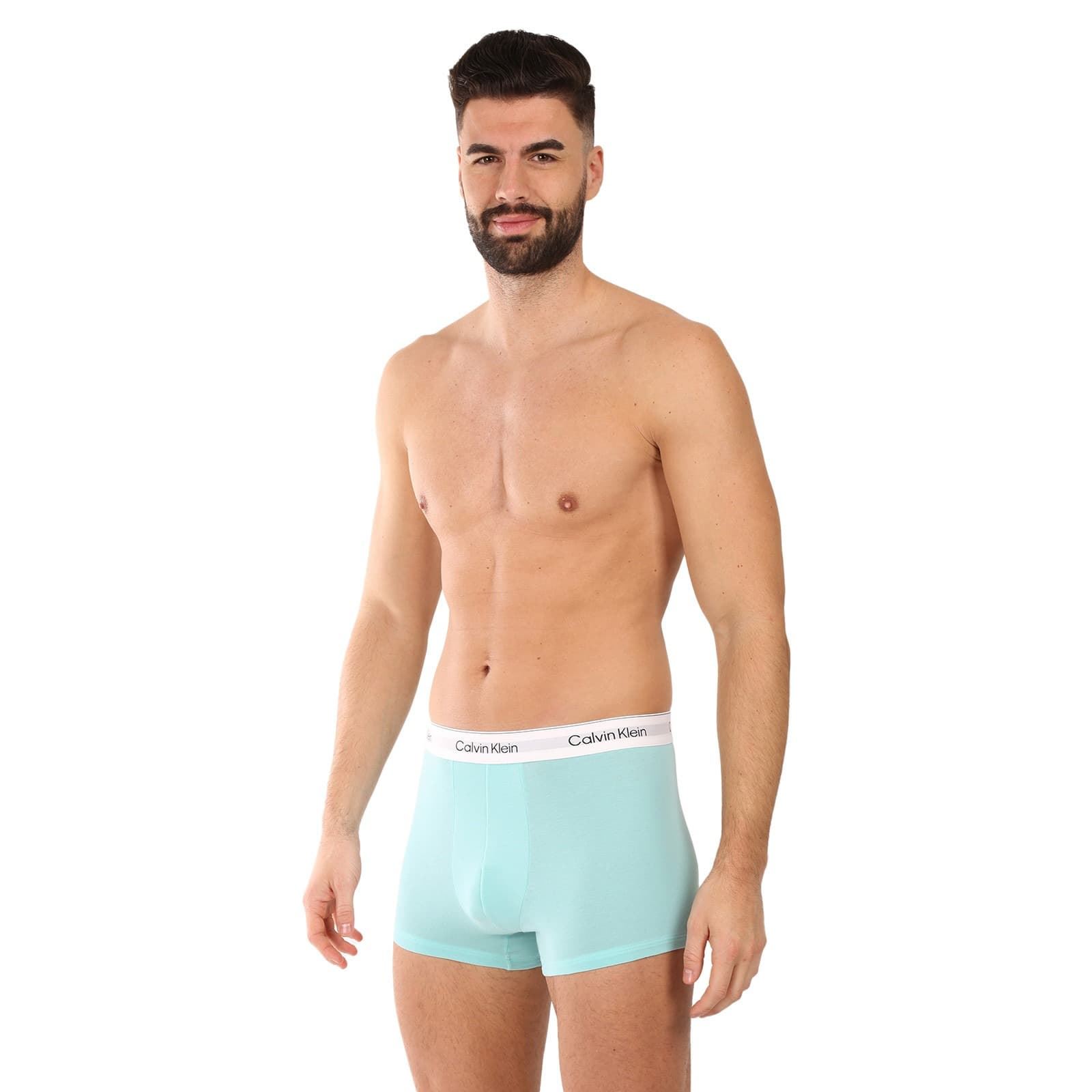 Pack 3 boxer Calvin Klein LV00N84392 VQX BLACK/BLUE/ LEAFY FUN - Imagen 7