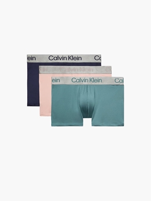 Pack 3 boxer Calvin Klein LV00NB4269 0GS rich purple/dreams cape/slate turqu - Imagen 1