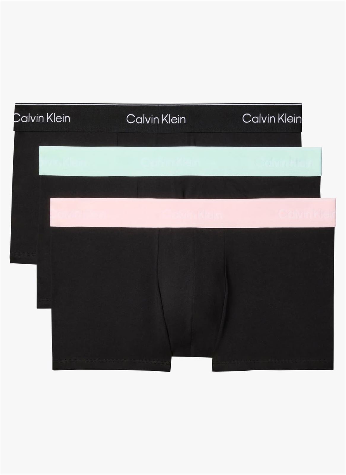 Pack 3 boxer Calvin Klein LV00NB4389 3ZG black w/black wb/black w/ feel the - Imagen 1
