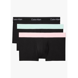 Pack 3 boxer Calvin Klein LV00NB4389 3ZG black w/black wb/black w/ feel the - Imagen 1