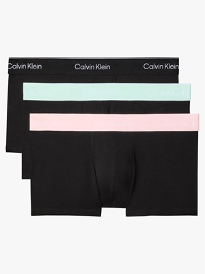Pack 3 boxer Calvin Klein LV00NB4389 3ZG black w/black wb/black w/ feel the - Imagen 1