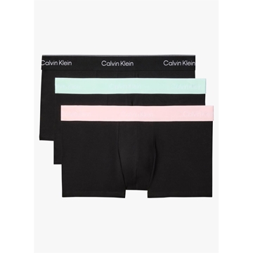 Pack 3 boxer Calvin Klein LV00NB4389 3ZG black w/black wb/black w/ feel the - Imagen 1