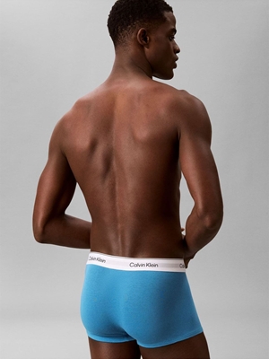 Pack 3 boxer Calvin Klein LV00NB4389 40N Misty grey /Icon cotton emblem - Imagen 2