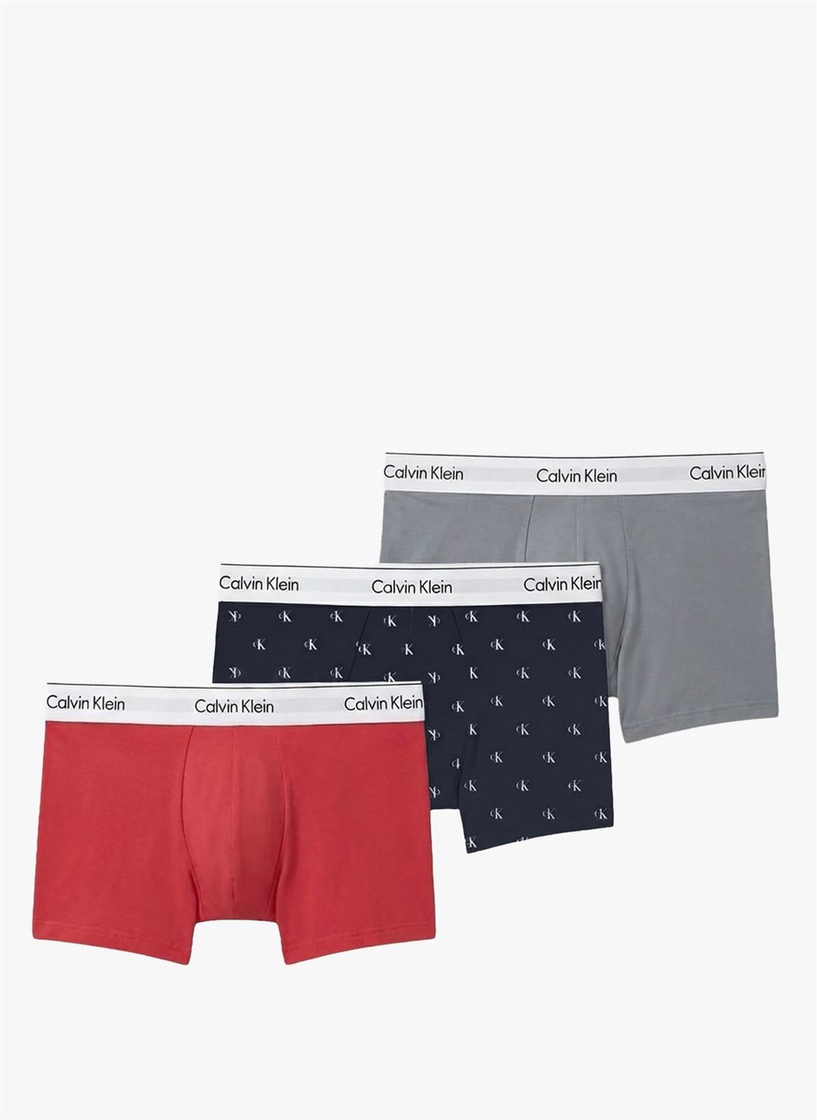 Pack 3 boxer Calvin Klein LV00NB4389 4UV misty grey/diamond shoreline/p - Imagen 1