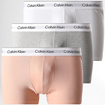 Pack 3 boxer Calvin Klein LV00NB4392 VQP white/grey/melon - Imagen 1