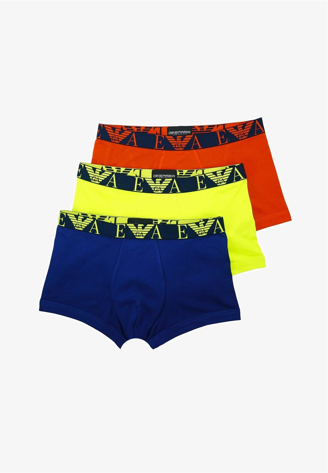 Pack 3 boxer Emporio Armani 111357 3F715 09151 ruggin/lime/inchiost - Imagen 1