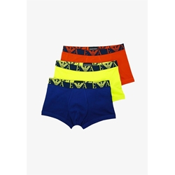 Pack 3 boxer Emporio Armani 111357 3F715 09151 ruggin/lime/inchiost - Imagen 1