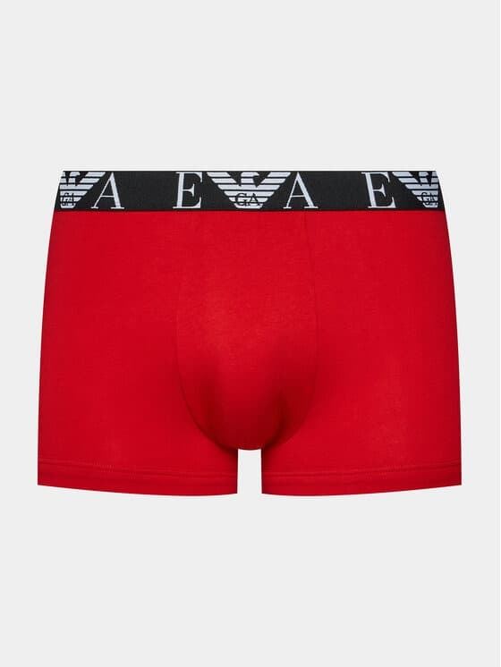 Pack 3 boxer Emporio Armani 111357 3F715 41074 rosso/pietra/nero - Imagen 2