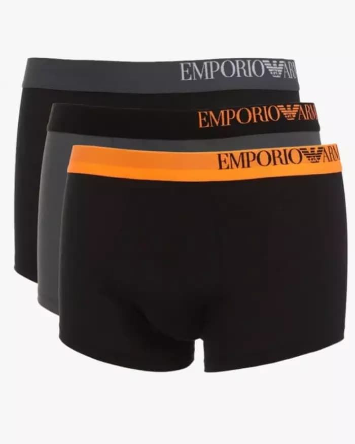 Pack 3 boxer Emporio Armani 111357 3R728 24721 nero/antracite/nero - Imagen 1