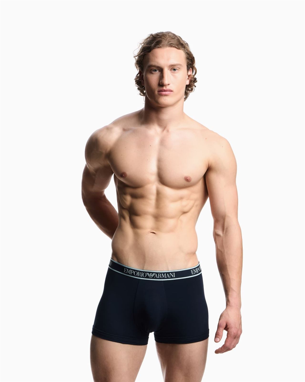 Pack 3 boxer EMPORIO ARMANI EM000259 AF20669 MB139 ar.blue/ar.blue/ar.blue - Imagen 3