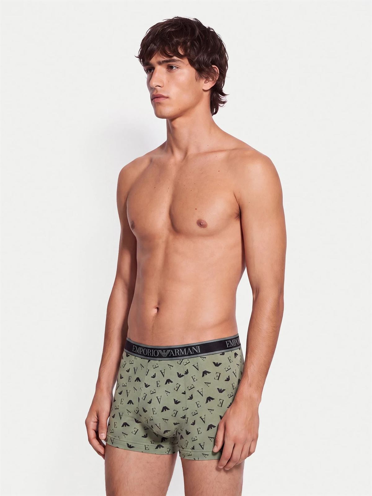 Pack 3 boxer EMPORIO ARMANI EM000259 AF25019 M5155 brick/leaf-blk/ blak - Imagen 3