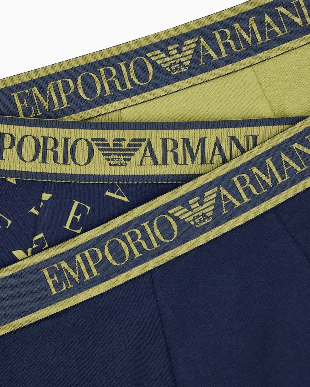 Pack 3 boxer EMPORIO ARMANI EM000259 AF25019 MB242 blu/blu moss/moss - Imagen 4