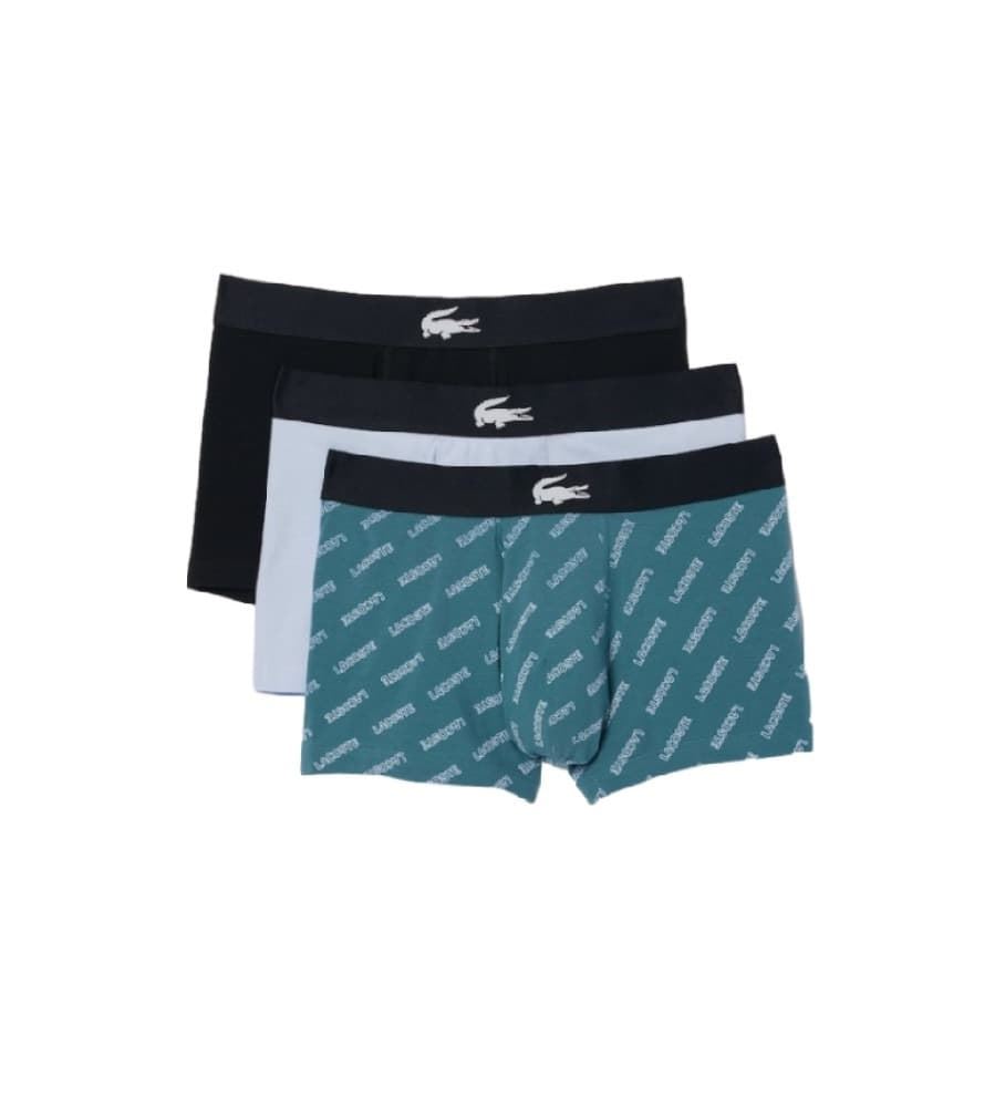 Pack 3 Boxer Lacoste 5H1774 00 IJR hydro/noir phoenix - Imagen 1