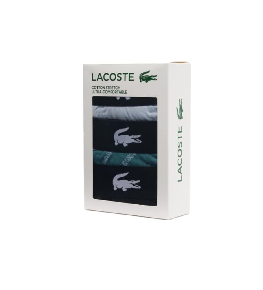 Pack 3 Boxer Lacoste 5H1774 00 IJR hydro/noir phoenix - Imagen 2