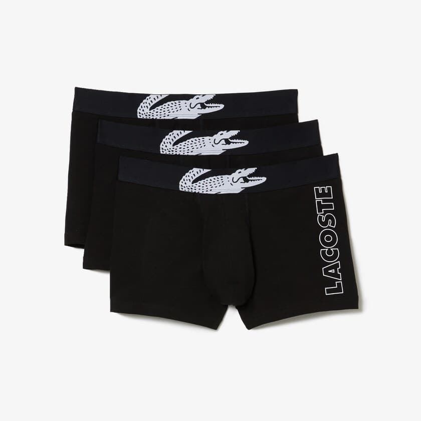 Pack 3 boxer LACOSTE 5H2082-00 031negro - Imagen 1