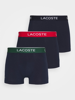 Pack 3 boxer Lacoste 5H3401-00 HY0 marine/vert-rouge-marine - Imagen 1