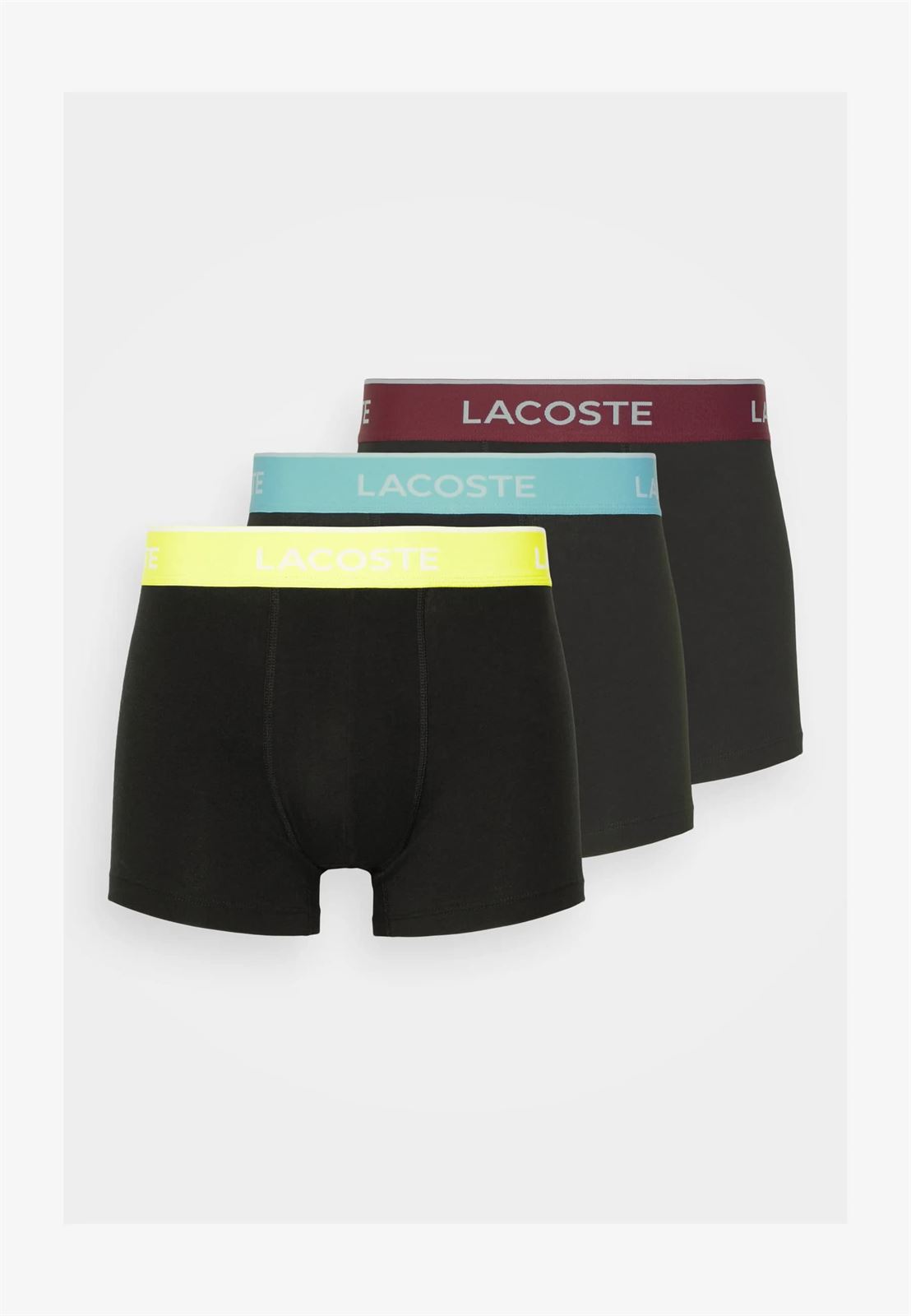 Pack 3 boxer Lacoste 5H3401 00 IZA noir/anse - Imagen 1