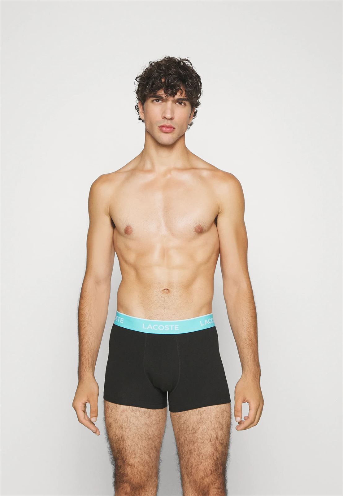 Pack 3 boxer Lacoste 5H3401 00 IZA noir/anse - Imagen 2