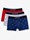 Pack 3 boxer LACOSTE 5H3411-00 W3T gris/rojo/azul - Imagen 1