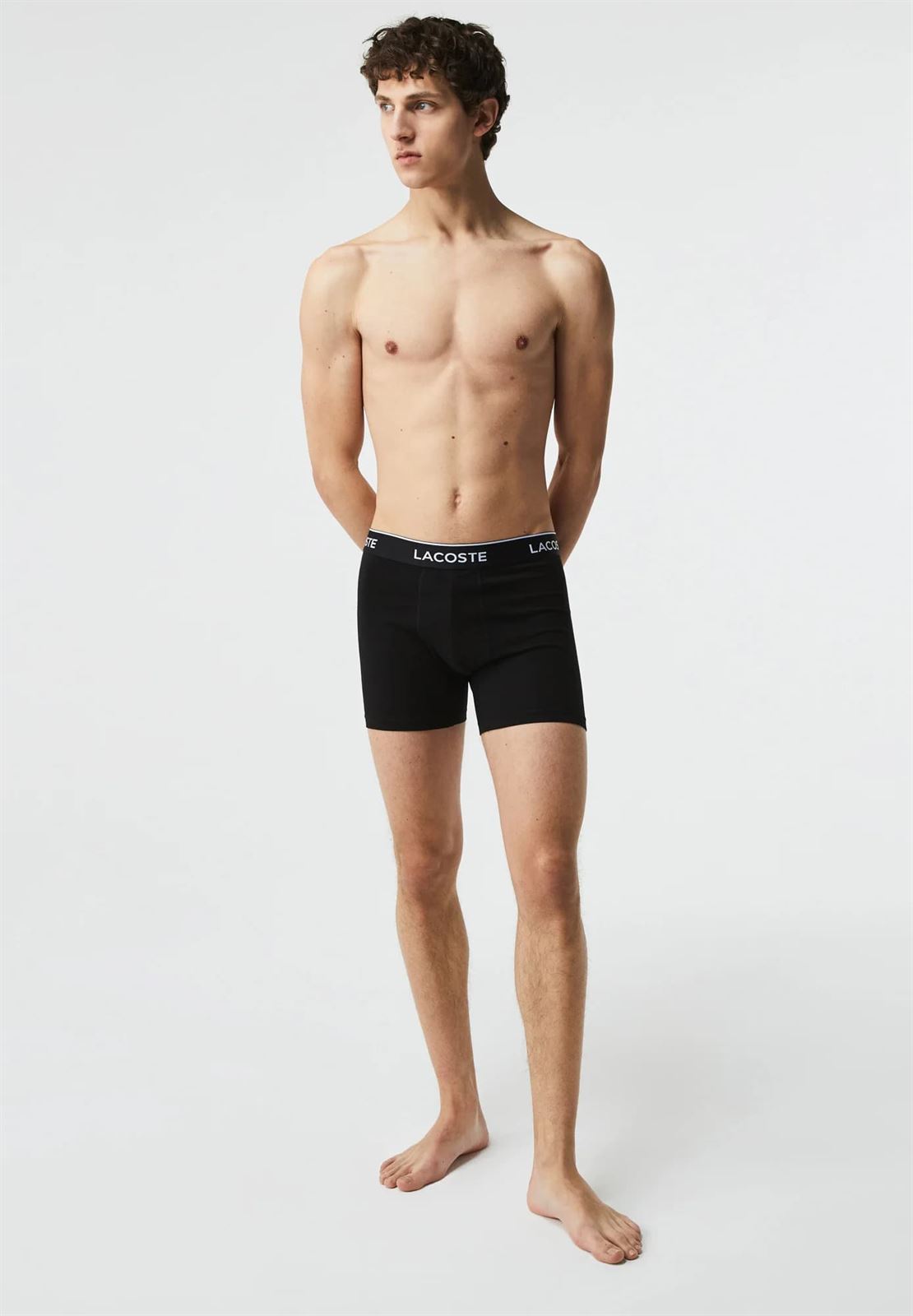 Pack 3 boxer Lacoste 6H3420 00 031 noir - Imagen 2