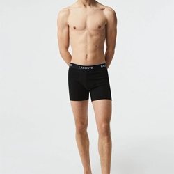 Pack 3 boxer Lacoste 6H3420 00 031 noir - Imagen 2