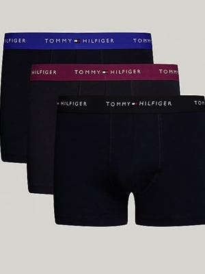 Pack 3 boxer Tommy Hilfiger UM0UM02752 0T7 bright blue/grape valley/black - Imagen 1