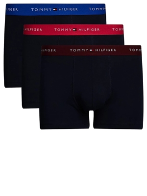 Pack 3 boxer Tommy Hilfiger UM0UM02763 0VU pink heart/bright blue/deep rouge - Imagen 1