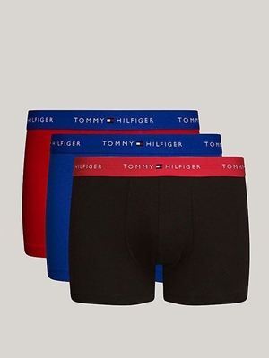 Pack 3 boxer Tommy Hilfiger UM0UM03438 0WH bright blue/black/deep crimson - Imagen 1