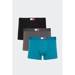 Pack 3 boxer Tommy Jeans UM0UM03156 0XJ drk ash/blk/tms teal - Imagen 1