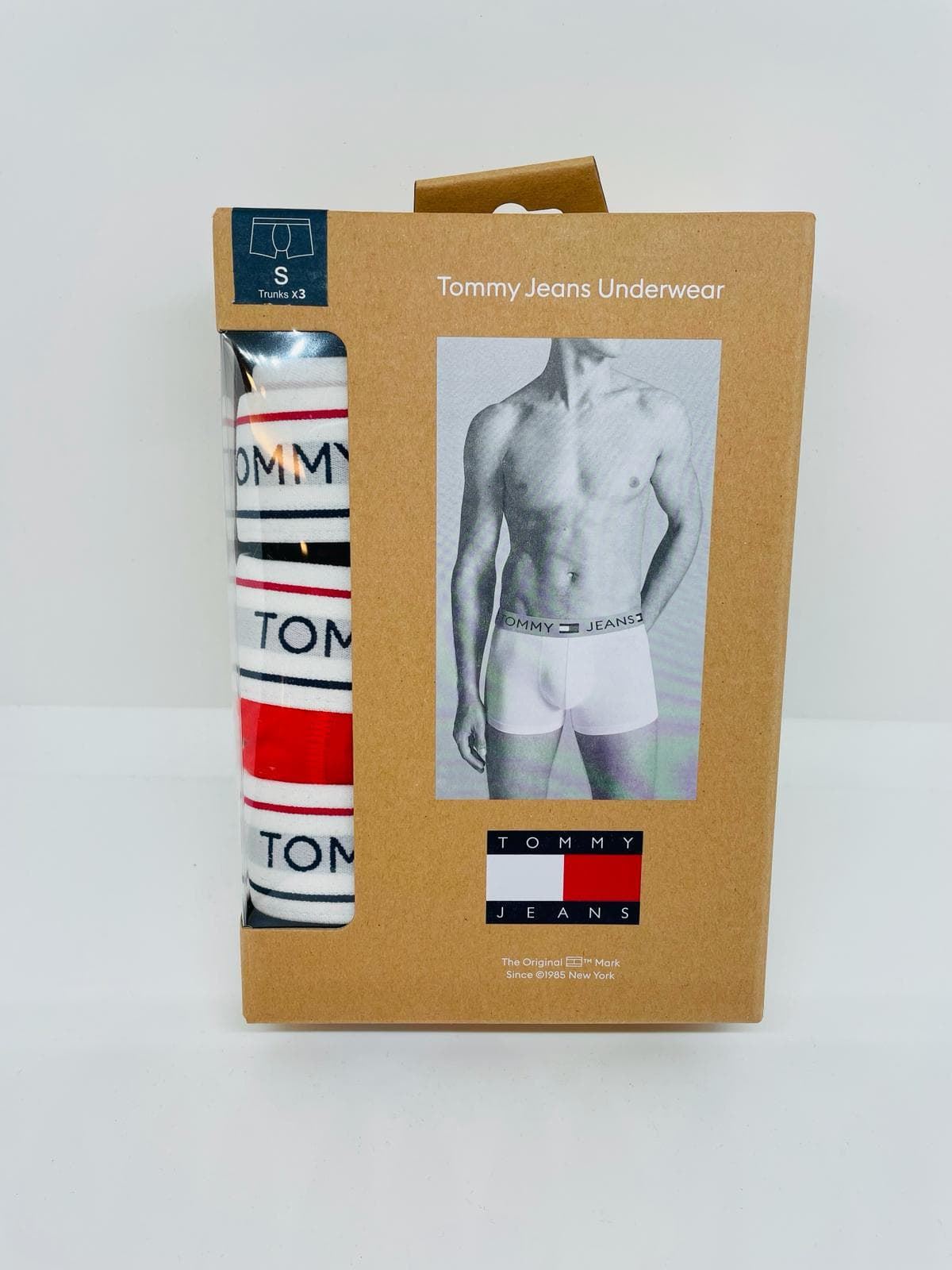 Pack 3 Boxer Tommy Jeans UM0UM03160 0WA blk/hot heat/drk night nvy - Imagen 1