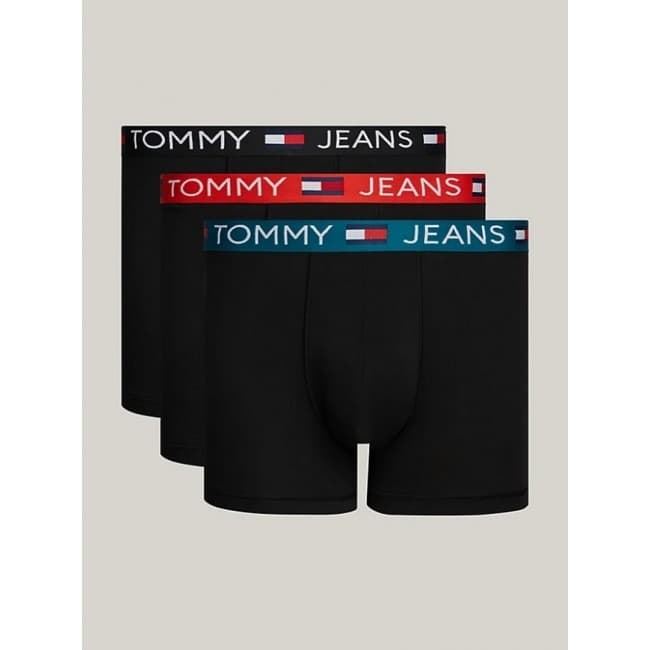 Pack 3 boxer Tommy Jeans UM0UM03289 0XH ht heat/tmlss teal/blck - Imagen 1