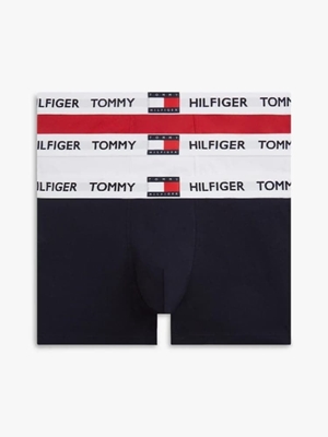 Pack 3 boxer TOMMY JEANS UM0UM03835 0WH medium red/white/navy blue - Imagen 1